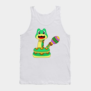 Snake Musician Rattle Music Tank Top